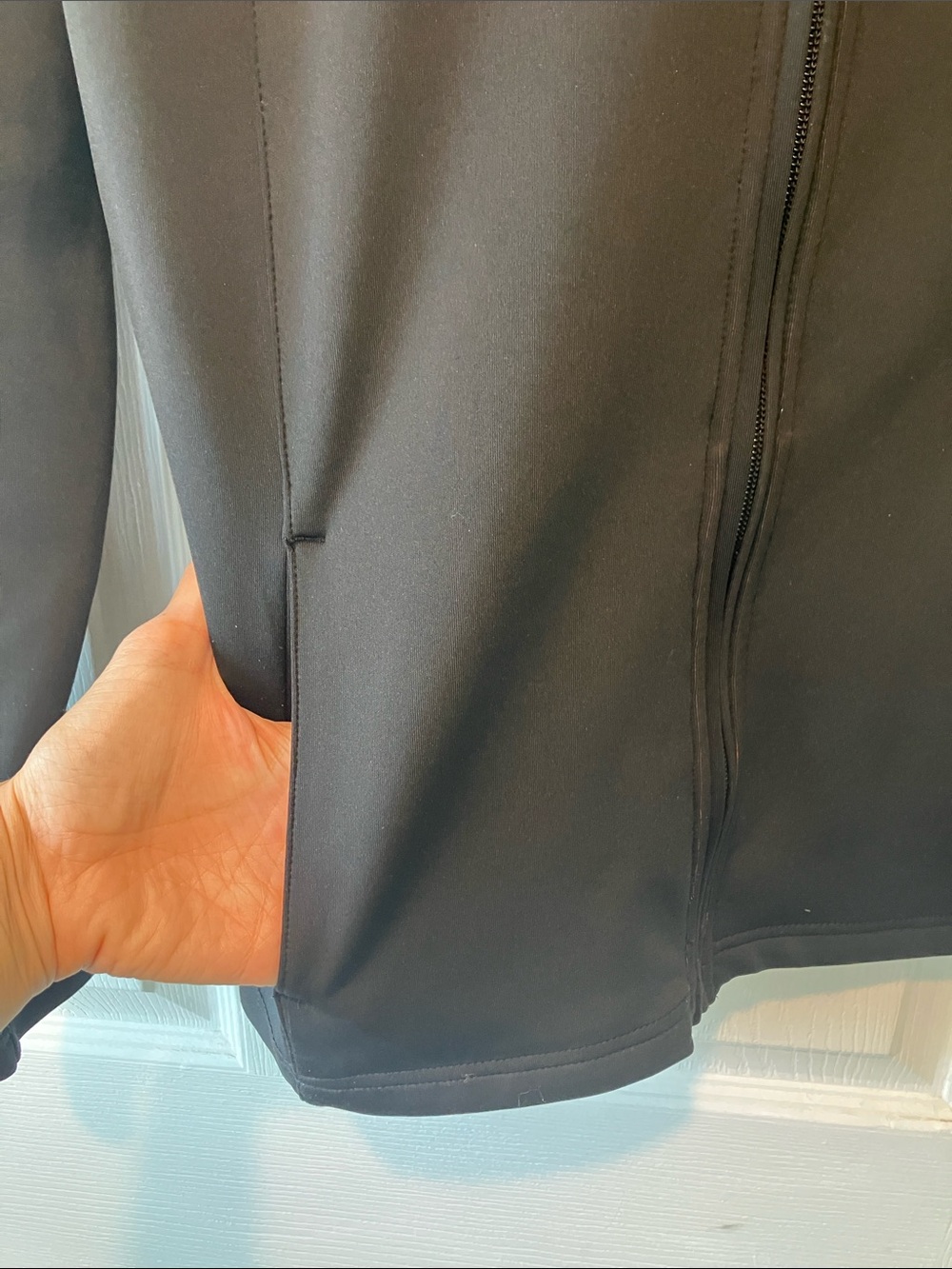 EP Pro tour tech Black Utility Jacket with Pink Contrast Collar golf full zip m - Picture 3 of 8